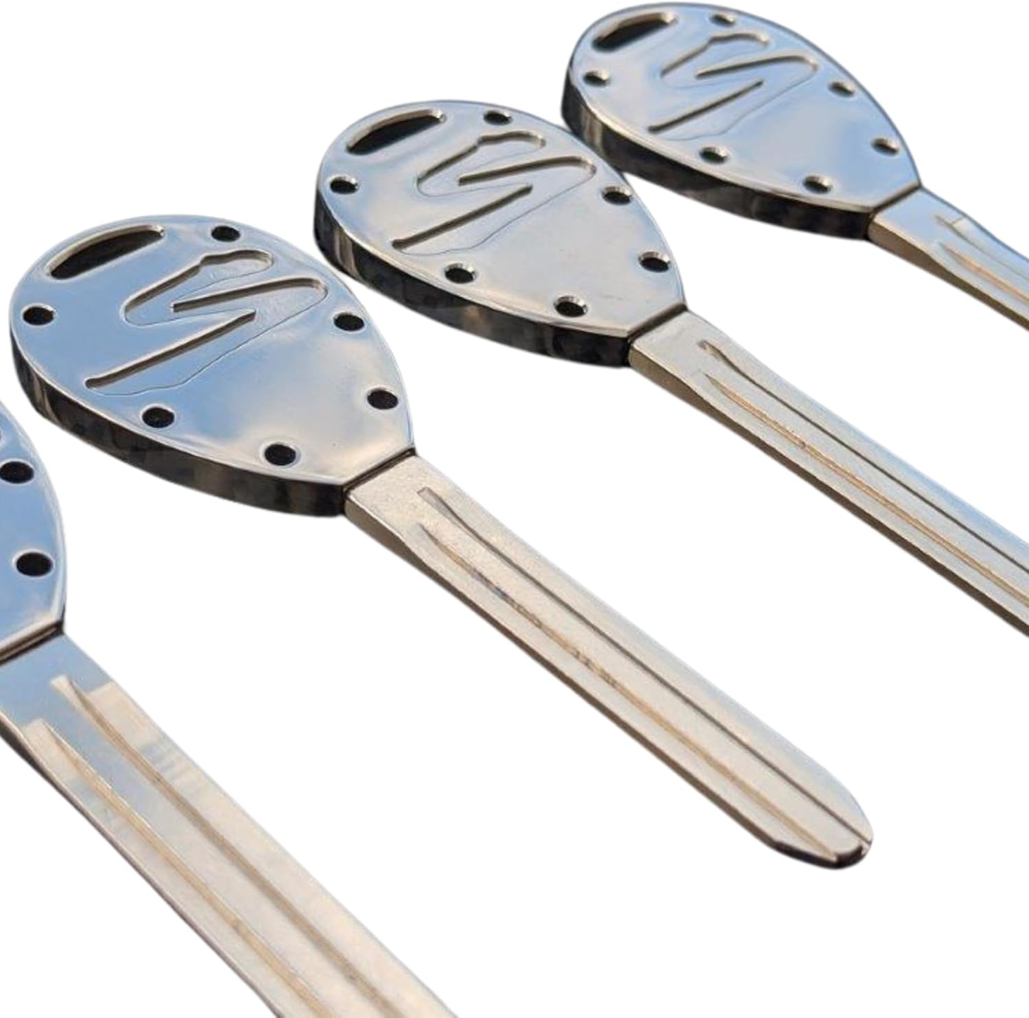 'Polished Titanium' Billet Titanium Key for Toyota A80 / MK4 Supra, Spare Key Blank, Keychain, OEM