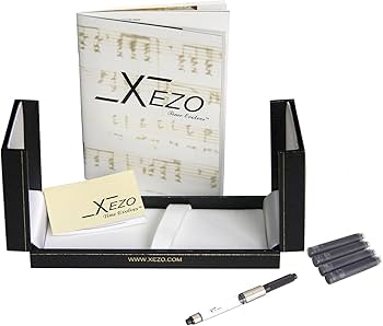 【500本限定】xezo マエストロ　万年筆　F　ブラックマザーオブパール Amazon | Xezo Maestro ブラックマザーオブパール万年筆、細字