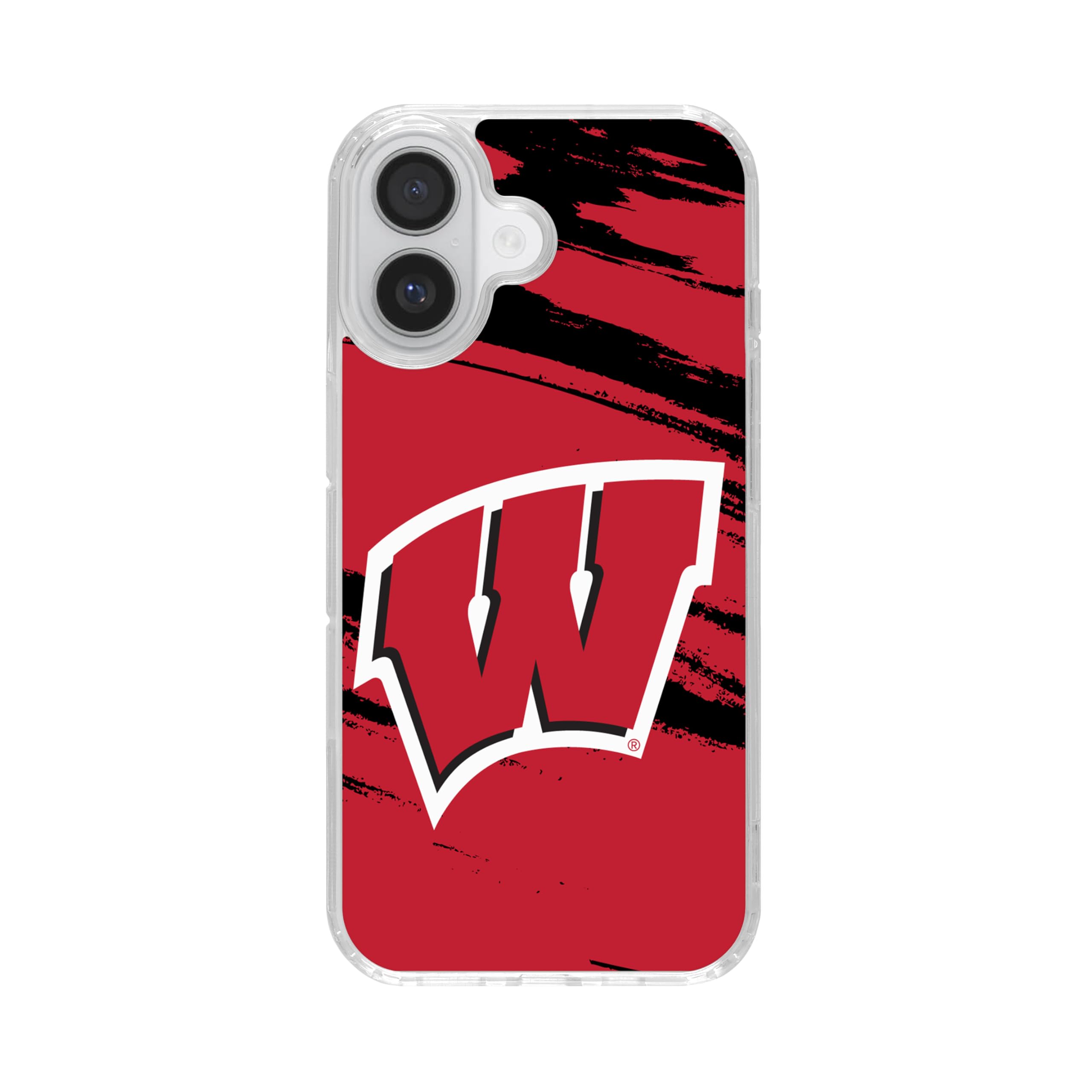 Affinity Bands Wisconsin Badgers HD Phone Case Compatible with MagSafe Apple iPhone 16 Plus (Paint)