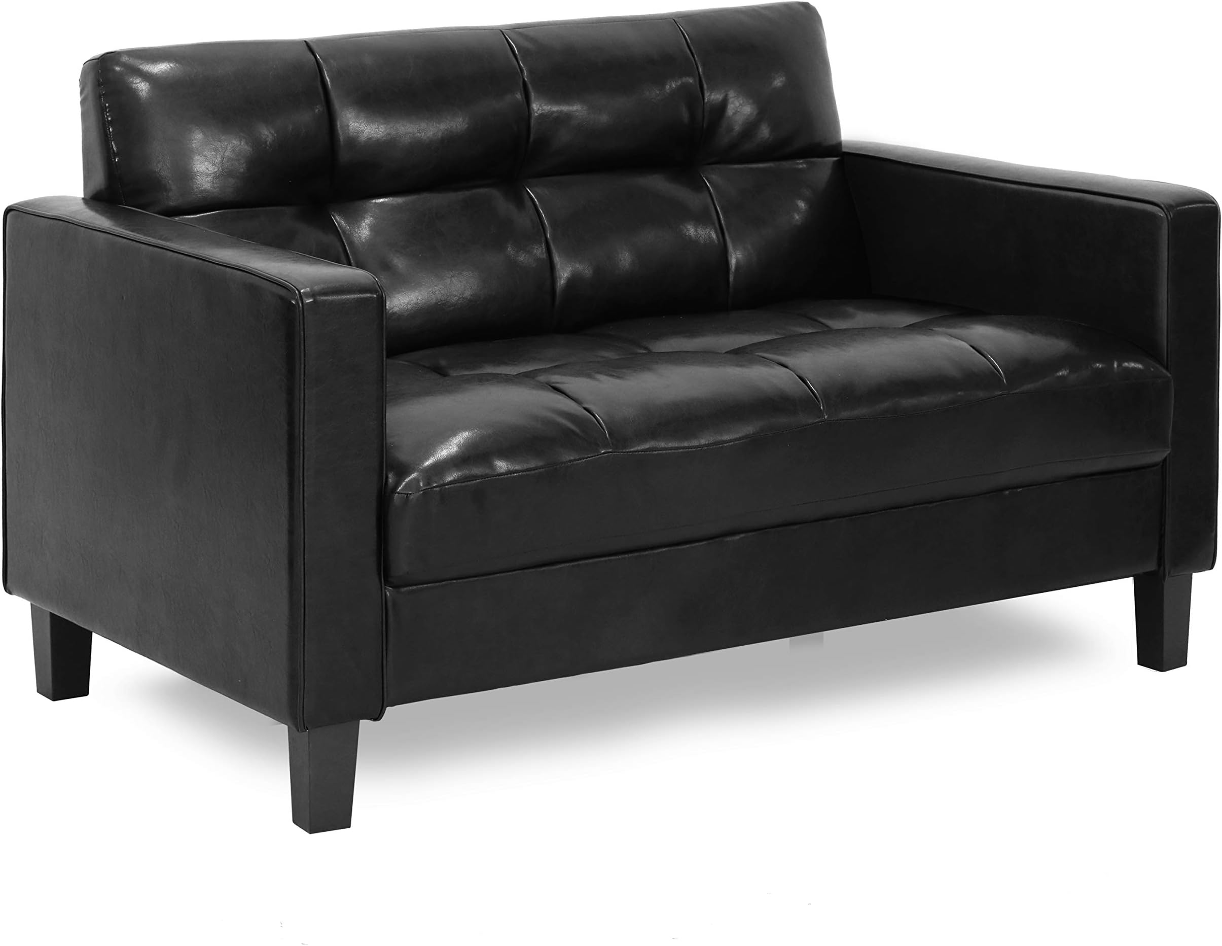 Amazon.com: OSP Home Furnishings Pacific Loveseat with Padded Box ...