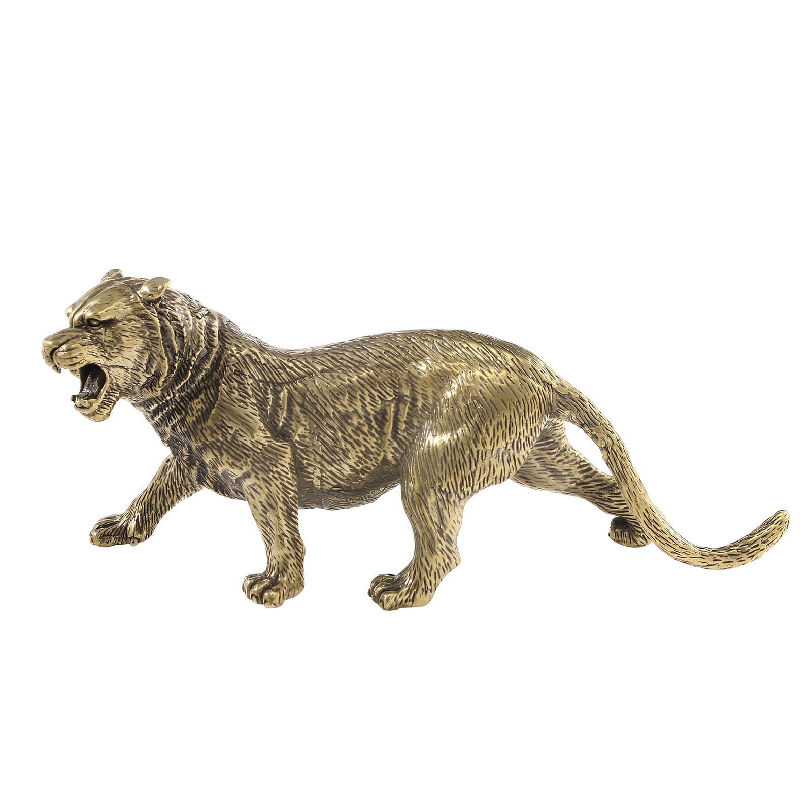 Escultura antigua maneater de metal para