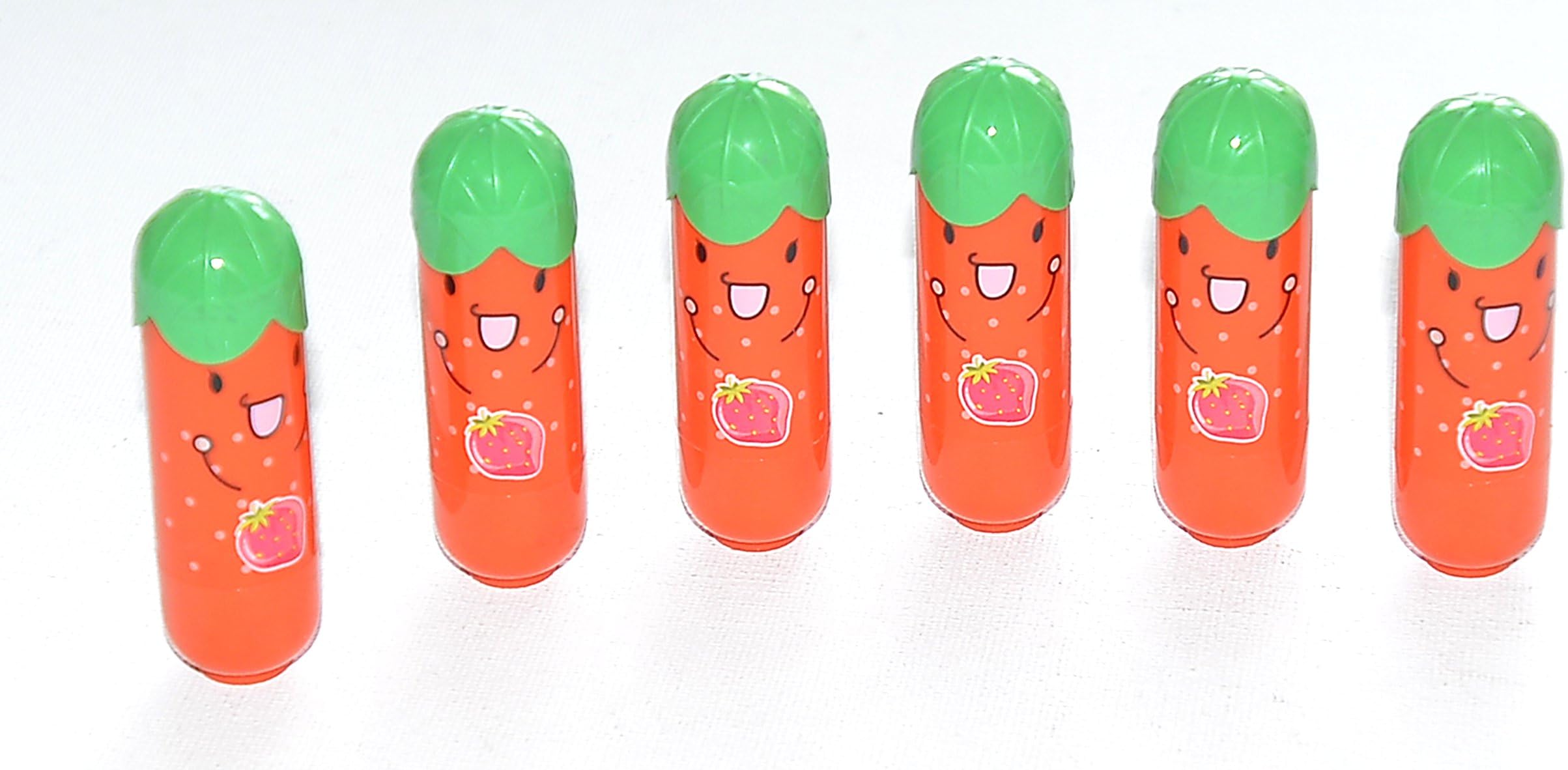 Fruity Pie fruity girls magic lip balm (set of 6), cute and trendy, smooth and lovely strawberry flavour