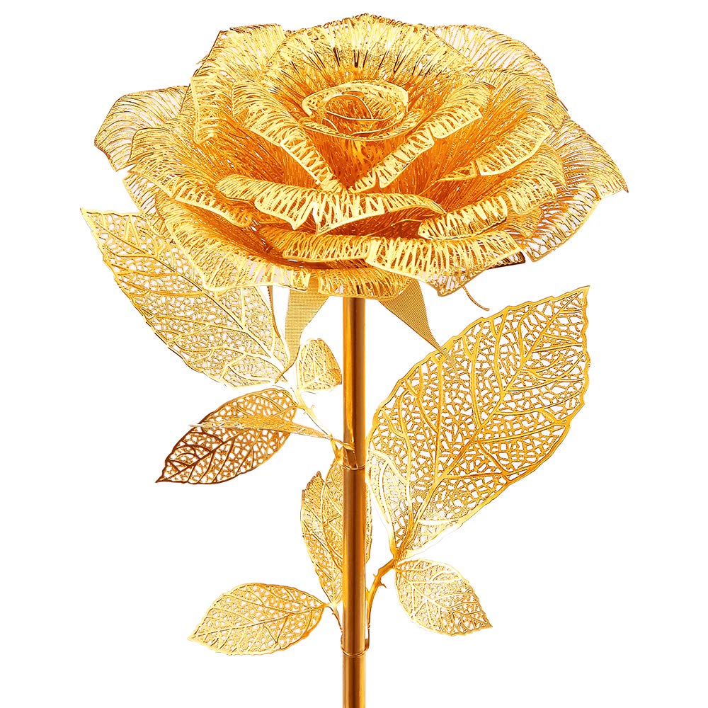 Piececool 3D Metal Puzzle Puzzle 3D Artigianato 3D Modelli di Metallo 3D Puzzle regalo di Natale Puzzle 3D per adulti Oro rosa