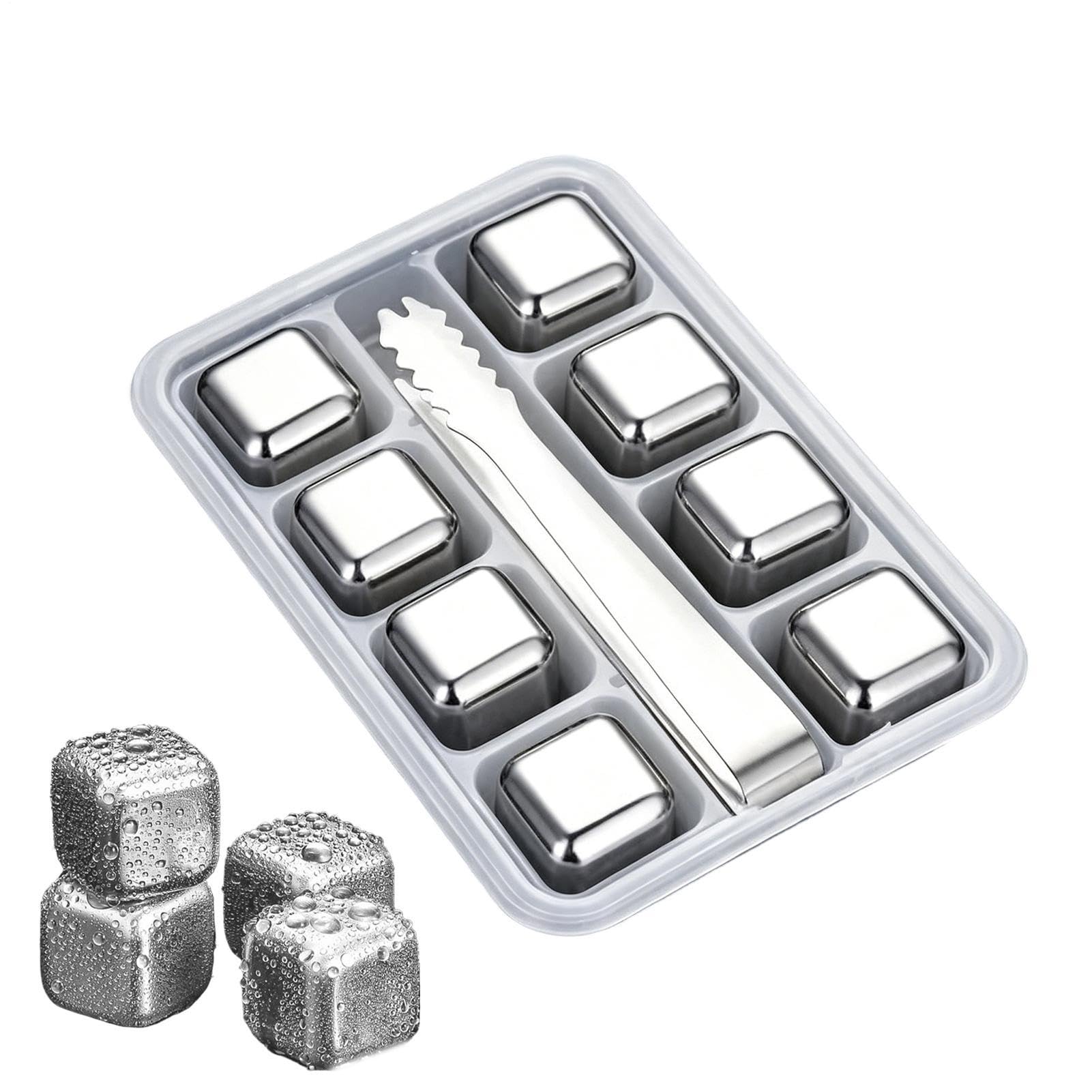 Piedras de whisky de metal reutilizables, el regalo ideal para sibaritas