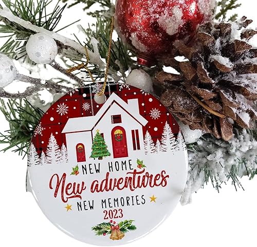 Miniatura 4 de Adorno de Navidad para el hogar 2023, regalo de inauguración de la casa, adorno de nuestra primera Navidad en el nuevo hogar, recuerdo del primer