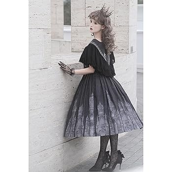 美品　BPN　チュール入りワンピース　ふんわり　ゴスロリ　フラワー　十字架　黒 ロリータ クロス デザイン 長袖 ワンピース ゴシック ゴスロリ