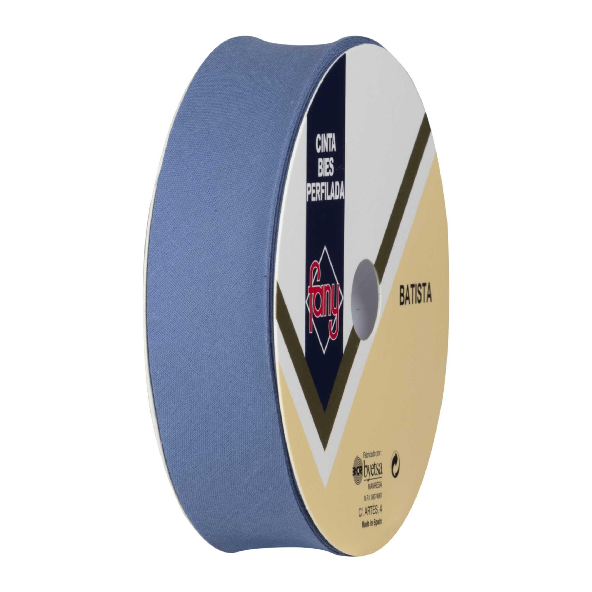 Discover Lifestyle & Fashion Fabrics Bias Binding Tape Polycotton Poly Cotton Sewing Piping Bunting Decorative Trim Edging Hemming Huge Colour Range | 18mm Wide (25 Metre Roll, Denim)
