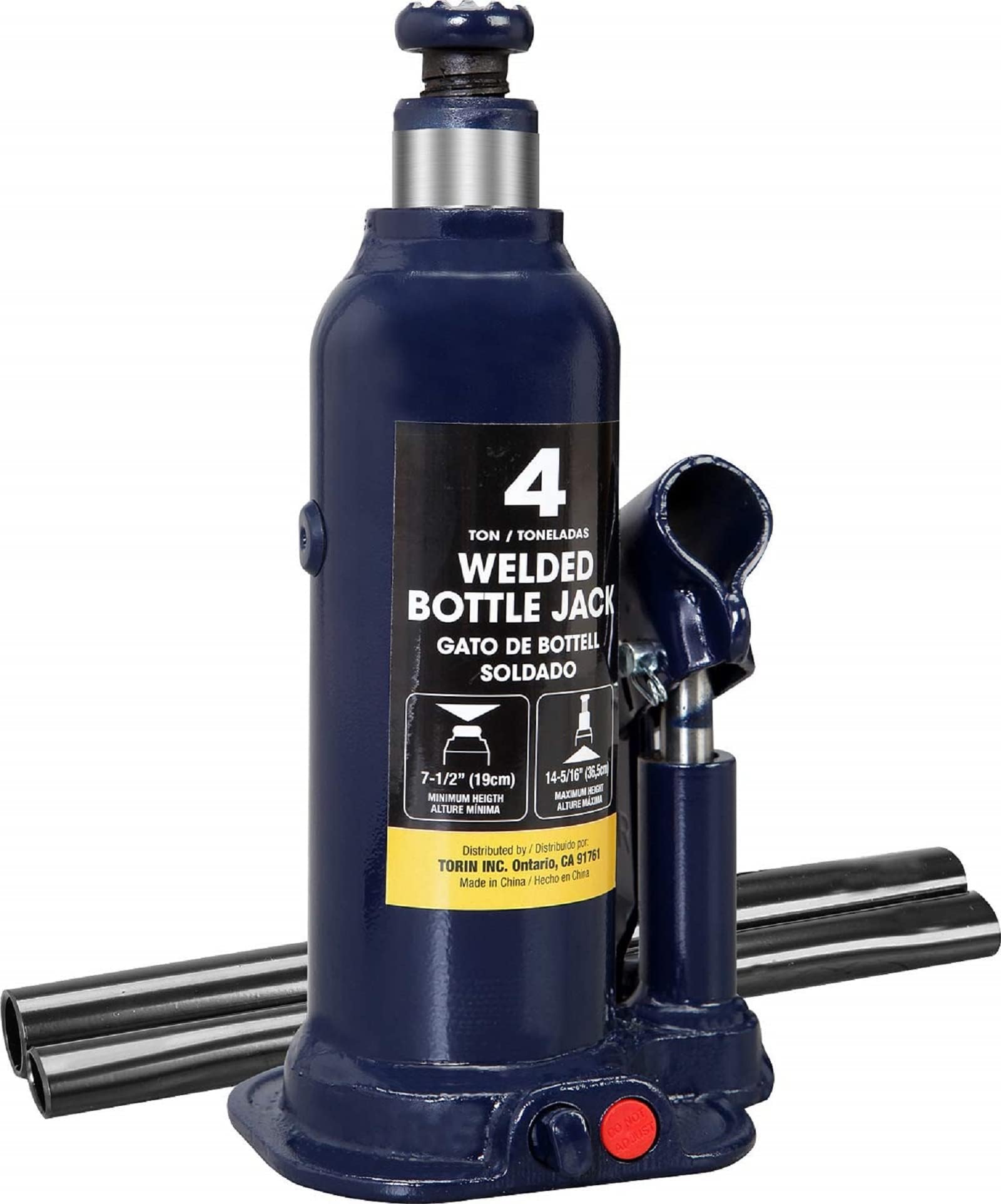 Tce 4 Ton (8,000 LBs) Hydraulic Welded Bottle Jack,Portable Jack with Pump Handle for Cas,Blue, AT90403BU