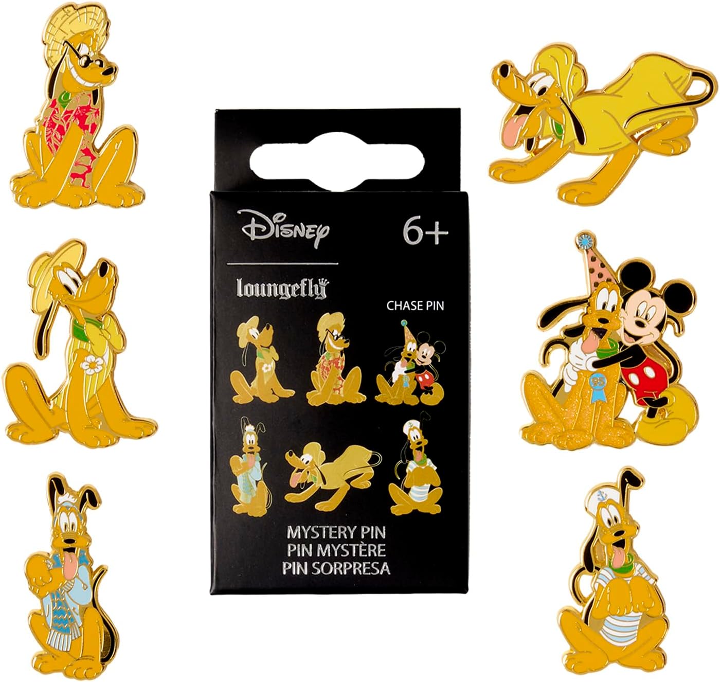 Loungefly Disney Pluto 95th Anniversary Blind Box Pins [ONE RANDOM PIN]