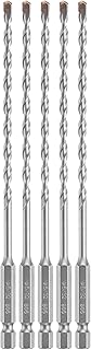 Bosch 5 pc. 5/32 in. X 6 in. Hex Shank Hammer Drill Masonry Bits LBHX0025
