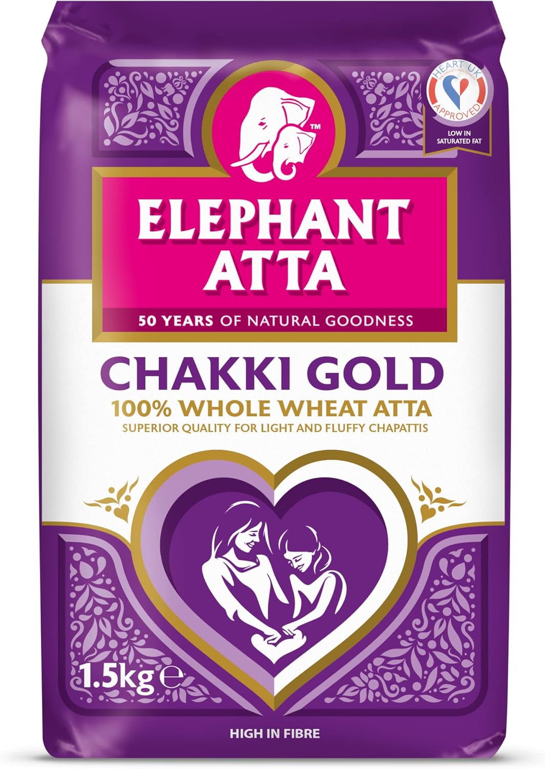 Elephant Atta Chakki Gold Chapatti Flour Atta Premium Flour Naan