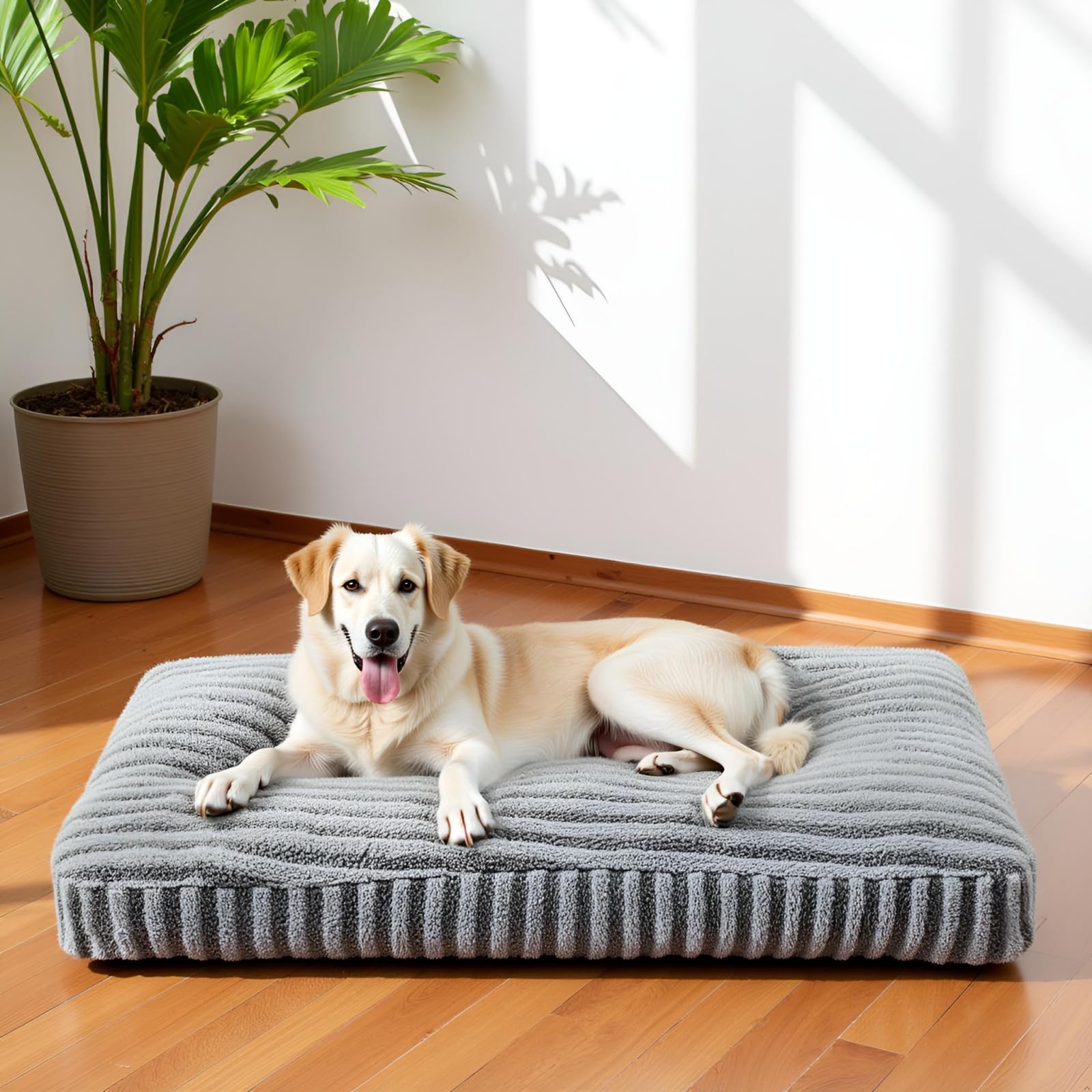 Coussin chien dehoussable XL pour des siestes sereines au salon