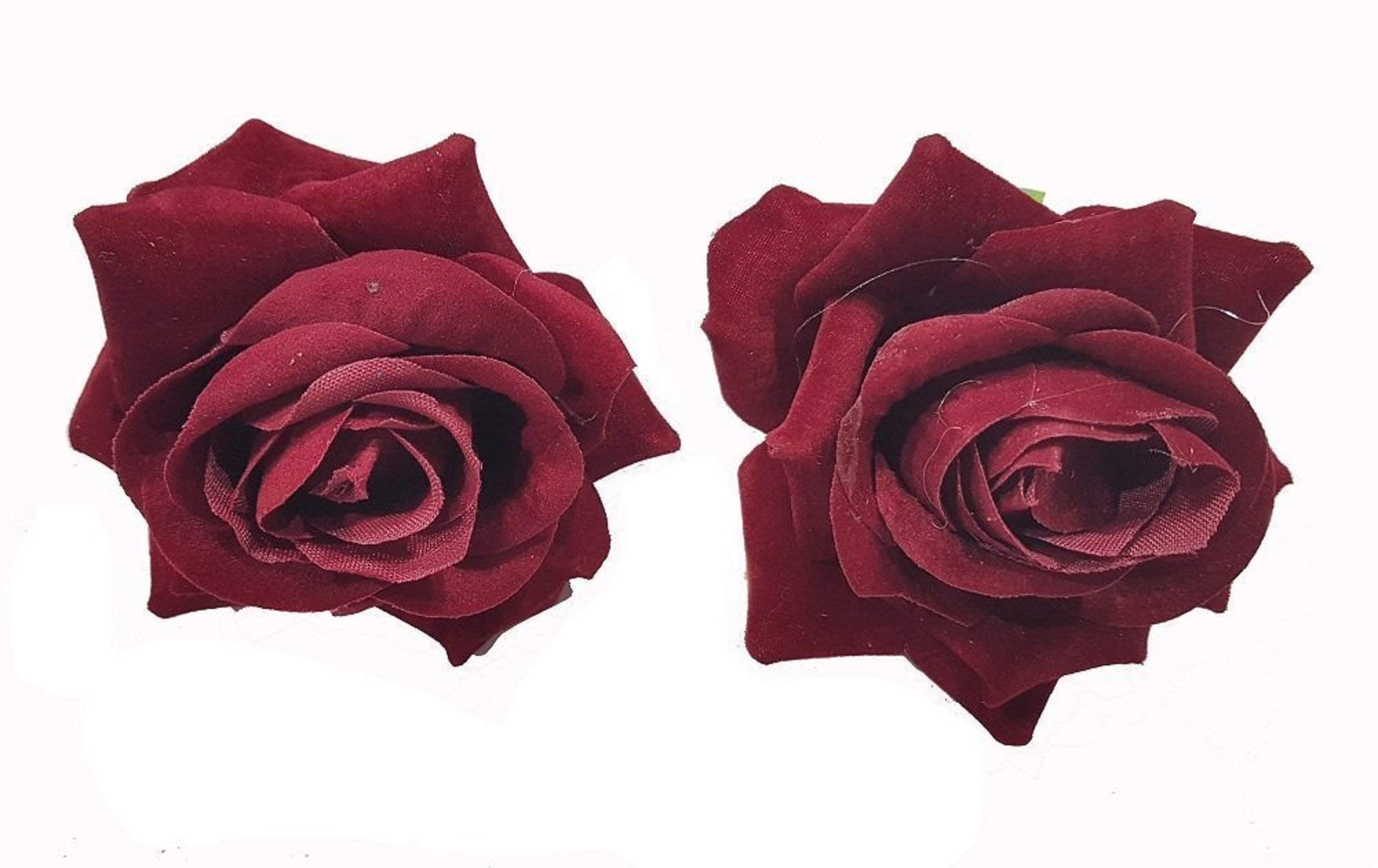 Glan Artificial Red Rose Flower Hair Clips For Women And Girls, Flower Clips For Daily And Casual Use For Ladies, Set Of 2, Pack Of 1 (B07NBTLRY7) Amazon Price History, Amazon Price Tracker