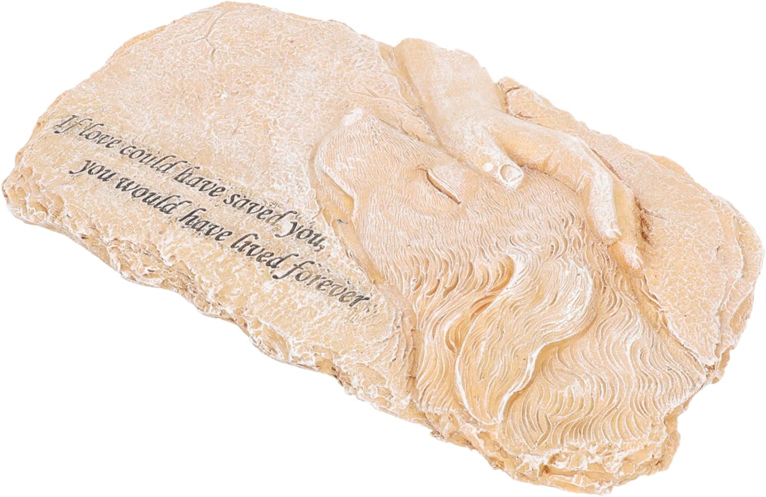 Kisangel Pet Burial Markers Animal Memorial Stones Pet Loss Gifts Dog Moisture-Resistant Resin Material