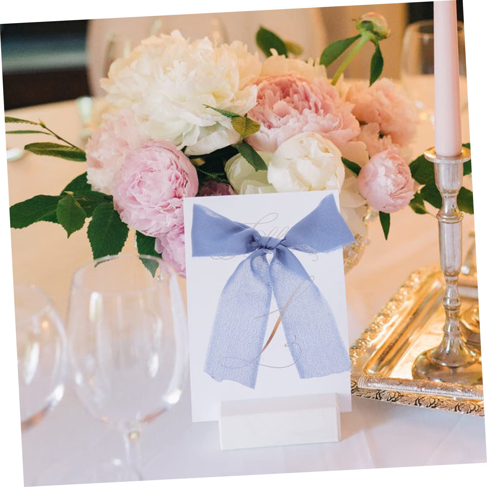 STOBOK 12stücke Handgefertigte Chiffonbänder Yards Je Dekorative Hochzeitsbänder Für Geschenkpäckchen -projekte Fransenbänder Für Einladungen Und Bouquets