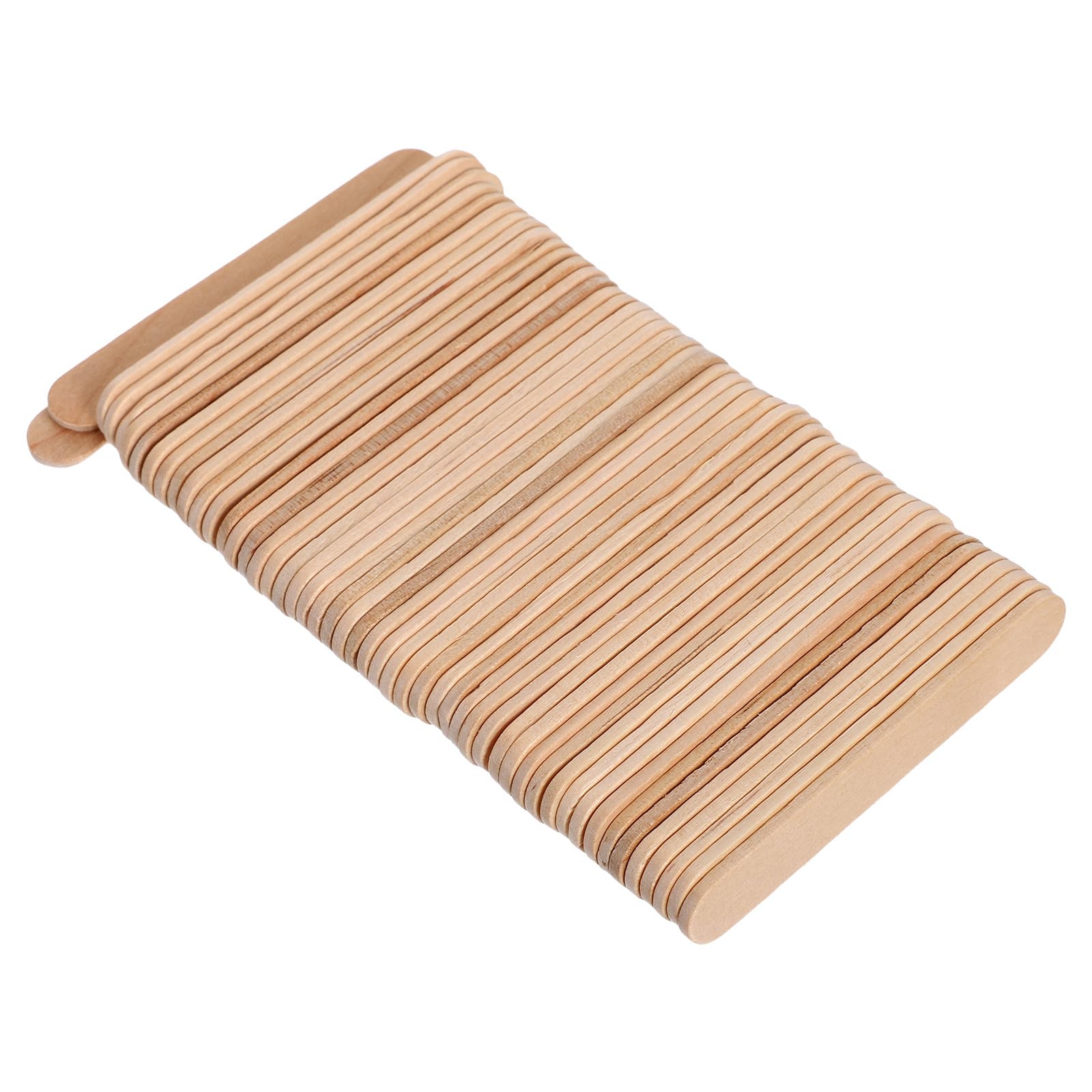 POPETPOP Palitos de Madera para Manualidades 65X10X2 MM 1000 Unidades Naturales sin Tratar Palitos de Helado para Bricolaje Proyectos Escolares y Manualidades Infantiles