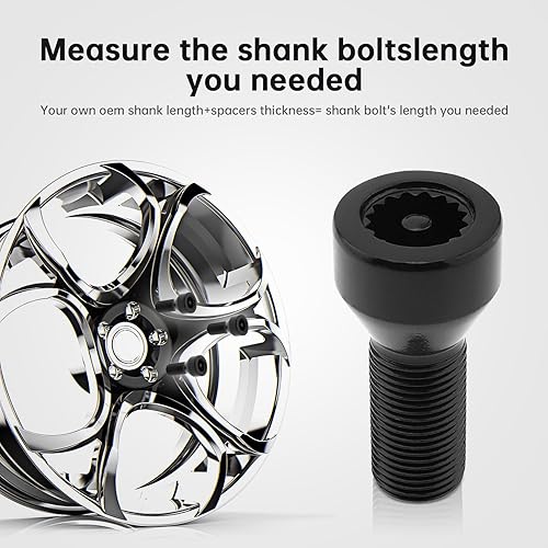 Miniatura 5 de Juego de 5 tuercas de rueda M14x1.0.984 in 36136786191 para BMW Mini, I3 I8 M2 M4 F80 X2 X4 X6 con llave maestra, cerraduras de perno de rueda