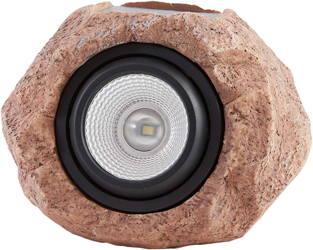 Solar Rock Lights, Solar Powered Garden Stone Rock Lights, LED Solar Waterproof Light for Patio, Garden, Backyard Pathway Driveway Landscape Rock