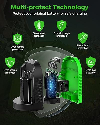 Miniatura 7 de Repuesto para cargador de batería EGO 56V compatible con batería EGO 56V BA1400T BA2242T BA2800T BA3360T - para EGO Power+ CH3200 CH5500 CH2800D