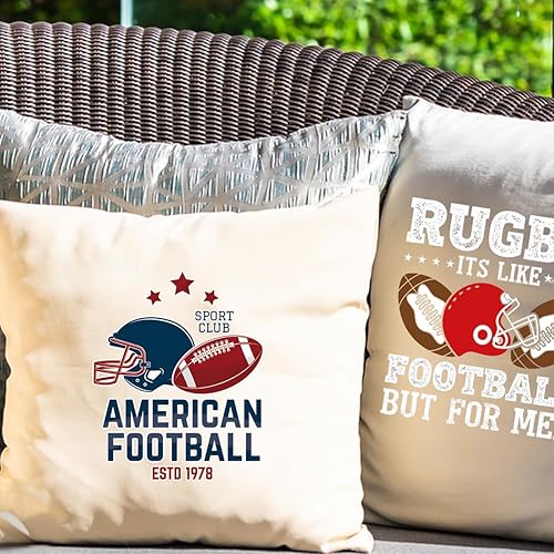 Miniatura 6 de Parches de transferencia termoadhesivos de fútbol americano, a los fanáticos del rugby les gustan las calcomanías para planchar con diseño de casco