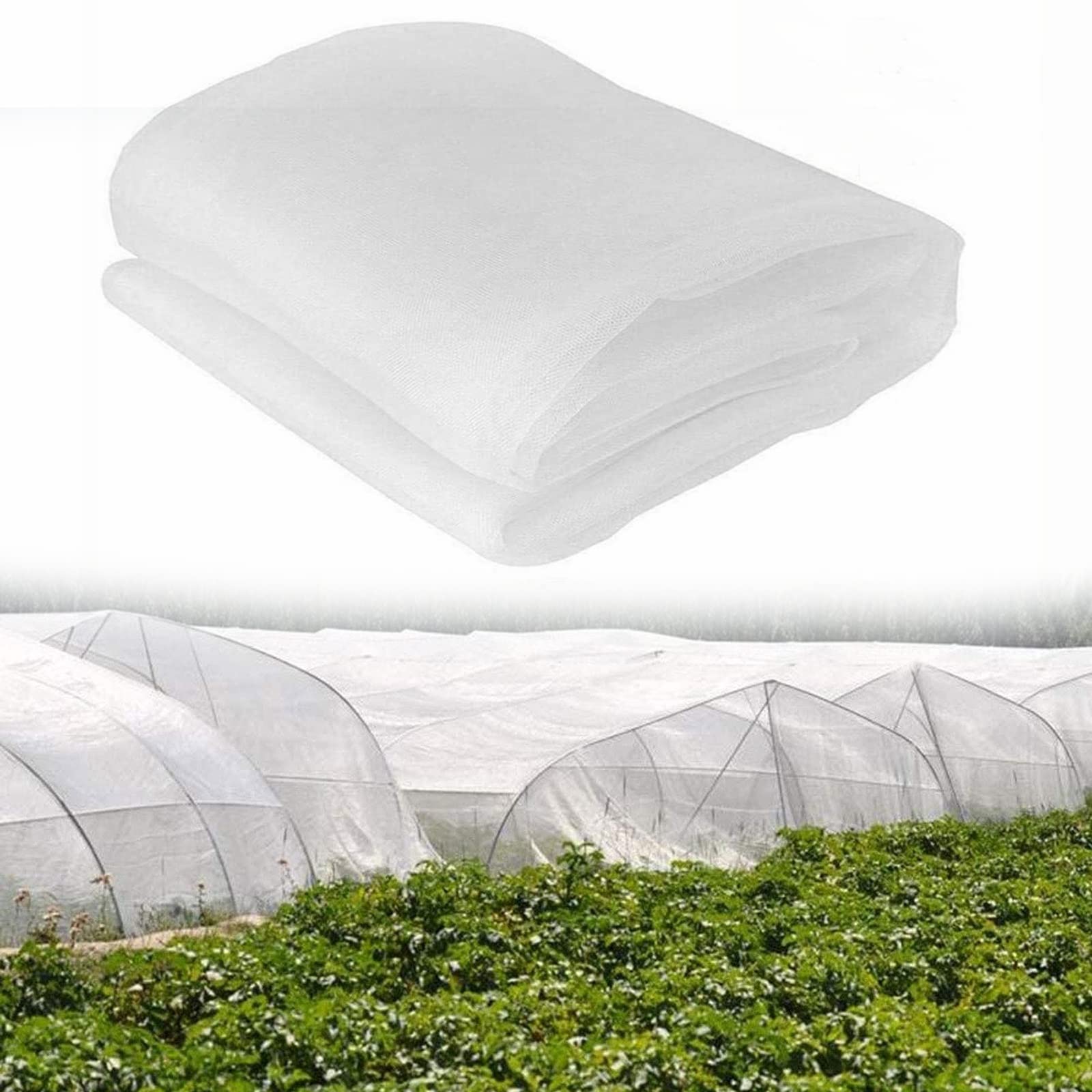 Rete antiparassitaria da giardino, barriera a maglia fine per alberi da frutto, 3 x 20 m, consente la luce solare e l'acqua, protezione anti-zanzare e insetti, ideale per giardini