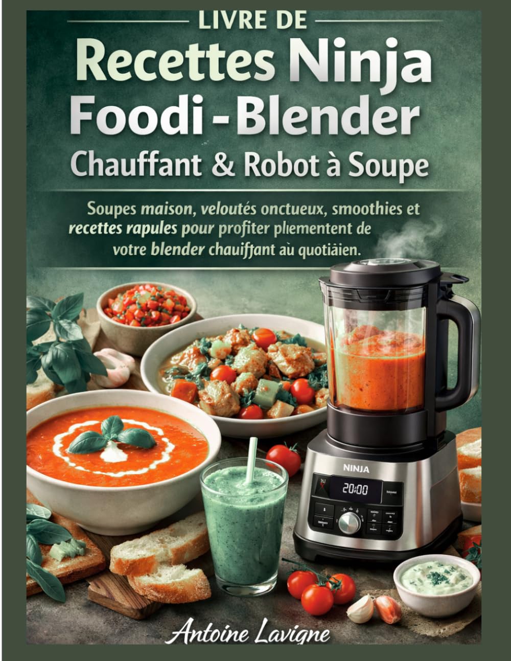 Livre de Recettes Ninja Foodi - Blender Chauffant & Robot à Soupe: Soupes maison, veloutés onctueux, smoothies et recettes rapides pour profiter pleinement de votre blender chauffant au quotidien.