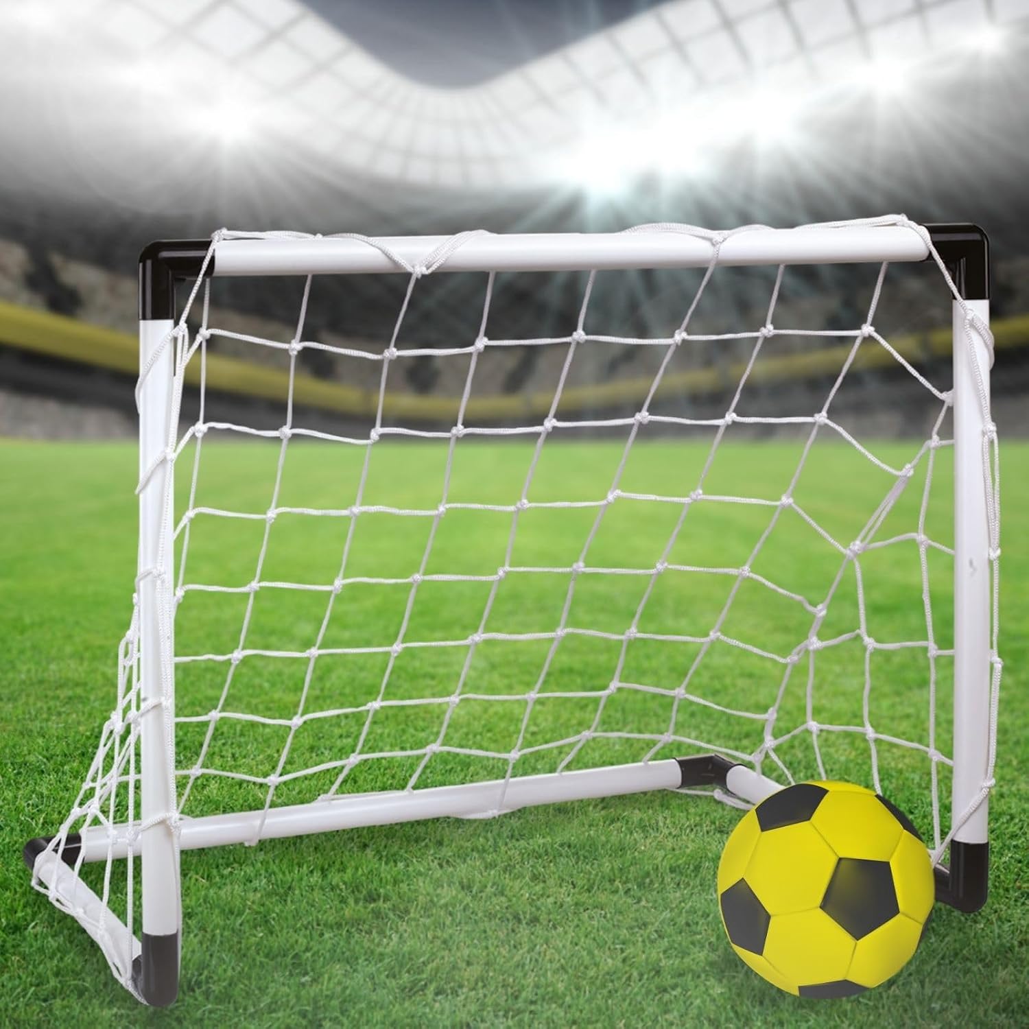 Brinquedo Futebol Kit 2 Mini Traves Golzinho Infantil Gol com Bola e Bomba Jogo Chute a Gol