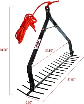 Extreme Max 3005.5321 Throwable Aquatic Weed Rake 32