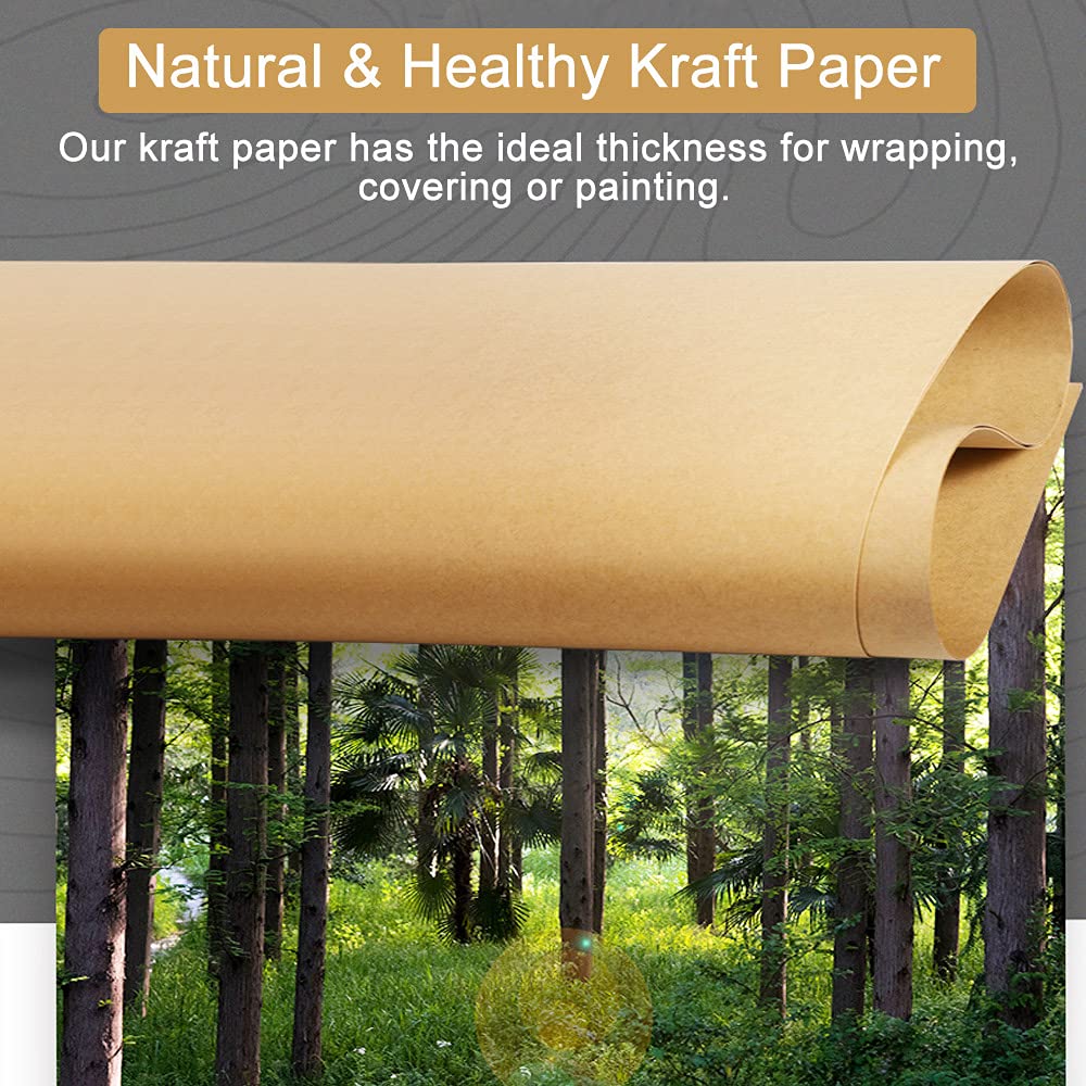 Quick Mill Grattugia Rotolo Carta Kraft Marrone 30# 1200 Piedi - Per Imballaggio, Riempimento, Spedizioni, Marca Supplyhut Carta Per Pittura - Foto 4
