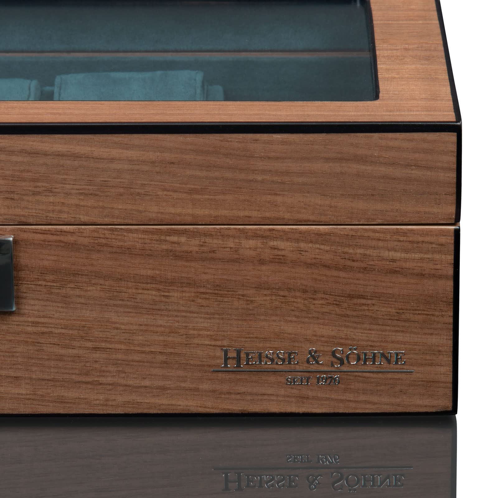 HEISSE & SÖHNE SEIT 1976® Uhrenbox Borneaux 8+ Wallnuss
