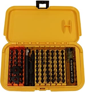 Chapman MFG 1000 Mity Master Set - Includes Phillips, Slotted, SAE & Metric MM Hex, Ball Allen Hex, JIS, Star (for Torx), Robertson Bits, Complete Set 68 USA Made Insert Bits, Mini Ratchet Hand Tool