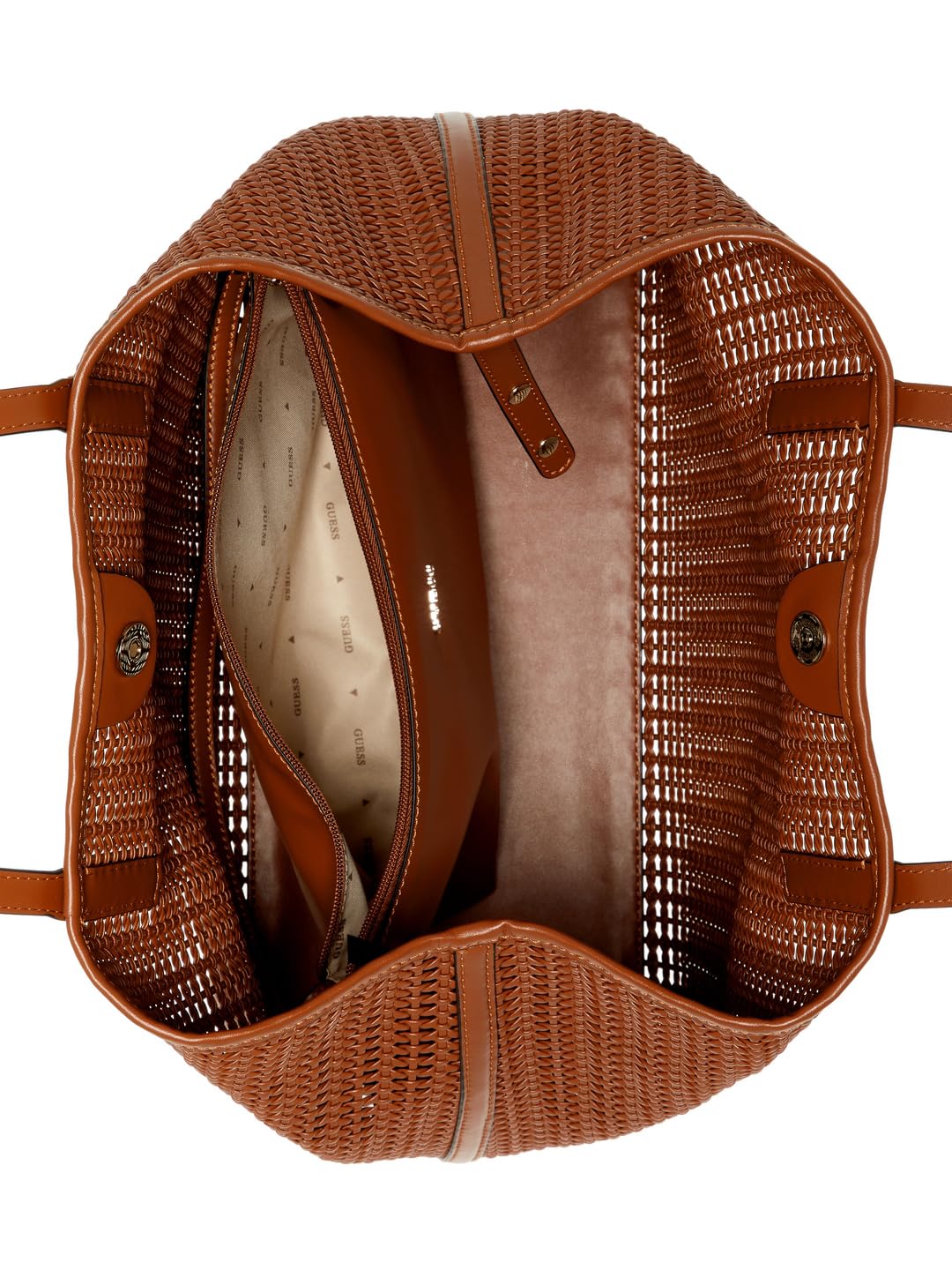 GUESS bolso shopper Brigitta 2 in 1 Tote Cognac marrón