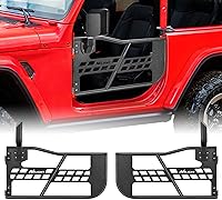Vista 1 de Nilight Puertas tubulares delanteras todo terreno con espejos laterales Compatibles con 2018 2019 2020 2021 2022 2023 2024 2025 Wrangler JL 2020