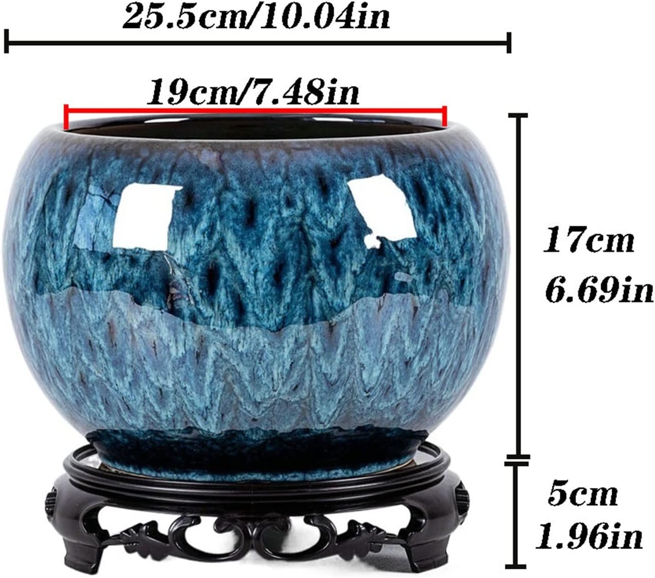 お早めに!! 屋内植木鉢 シンプルな植木鉢 セラミック植木鉢 トレイベース付き 球形大型プランター 排水穴付き リビングルーム オフィス 中庭に最