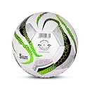 Vector X Venomous PVC Machine Stitched Indoor/Outdoor Water-Resistant Football + Pump with Butyl Bladder, White-Green, Size 5, Suitable for Match and Training for Adults 15+ Years gallery image