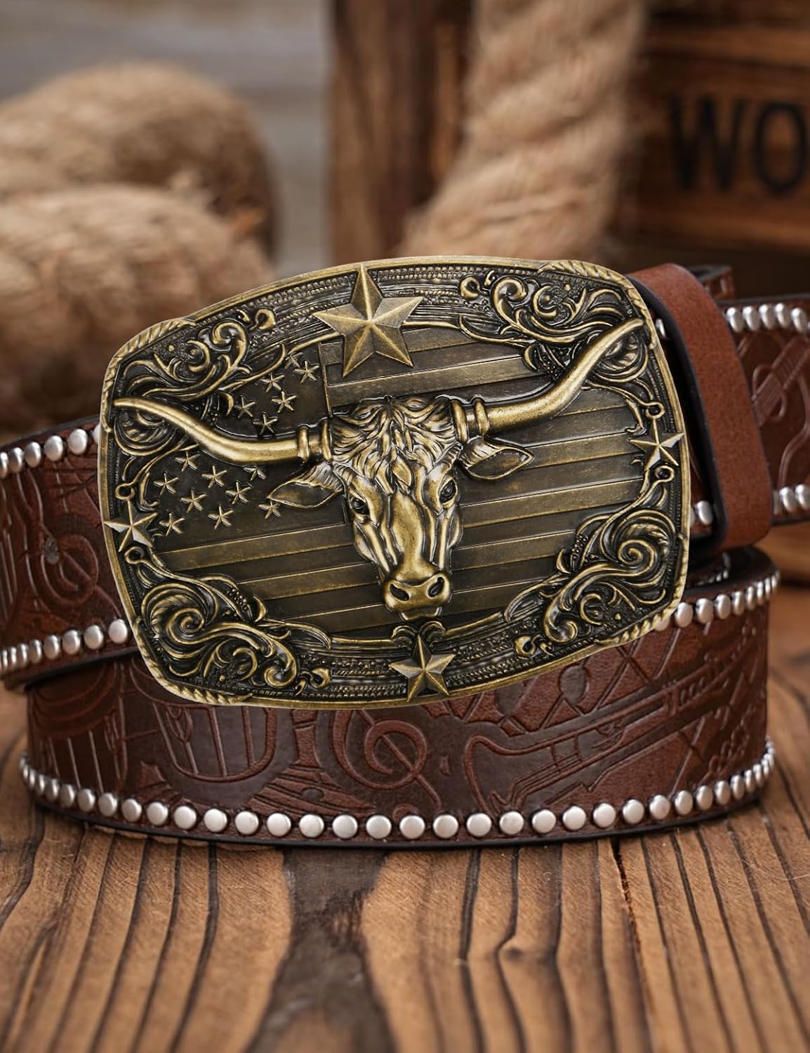 Western Belt Buckles Men Cowboy Belt Buckle for Men Women Western Belts Buckles for Cowboys Cowgirls Texas Novelty - Image 3