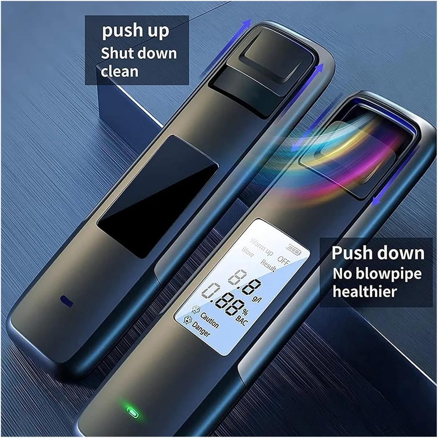 Non C ontact Alcohol Tester, Compatible With Personal Testing Equipment, Digital Display Device(Light Blue)