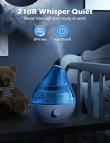Miniatura 3 de Humidificadores para dormitorio humidificador de niebla fría de 25 L humidificador de aceite esencial para el hogar 24 dB silencioso para la