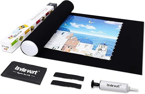 Rompecabezas Lavievert, rollo, rompecabezas de almacenamiento estera, estera de fieltro, caja larga, Jigroll, hasta 1500 piezas