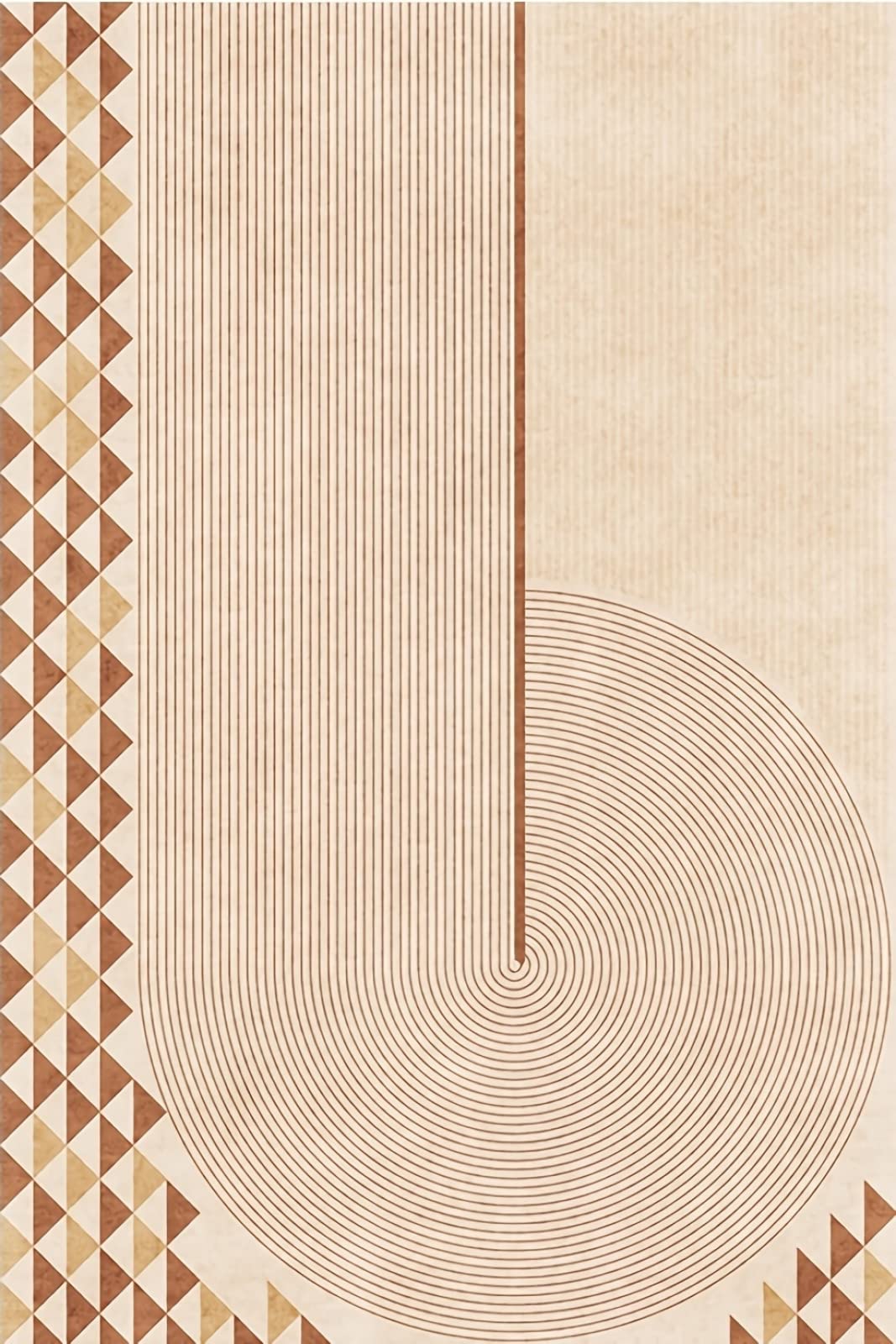 Dywany dywanik do salonu akcesoria do pokoju żółty dywan do salonu abstrakcyjny koła projekt geometryczny wzór trójkąta dekoracja pokoju dziecięcego 160x200cm