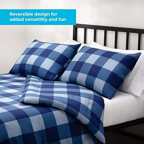 Miniatura 3 de LINENSPA - Edredón de microfibra hipoalergénico, con relleno sintético, para usar todo el año, tamaño California King, blancogris