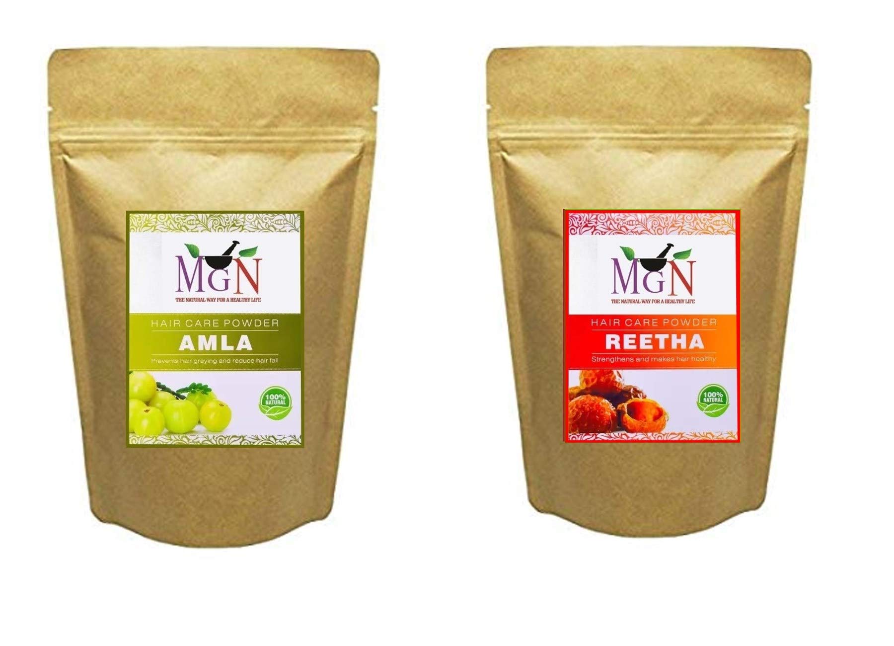 MG Naturals AMLA,REETHA POWDER (100 GM EACH)-image-41