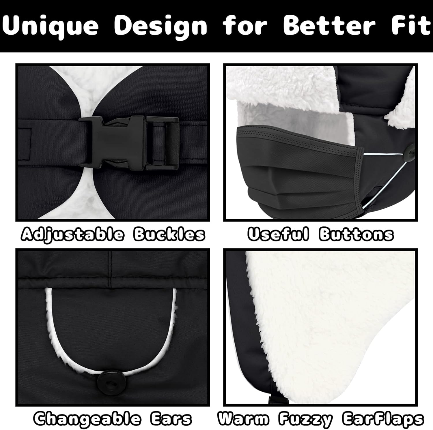 Olreco Toddler Winter Hat Baby Winter Hat Warm Fleece Lined Kids Trapper Hats Toddler Hats for Boys Girls Kid Snow Essentials - Image 5