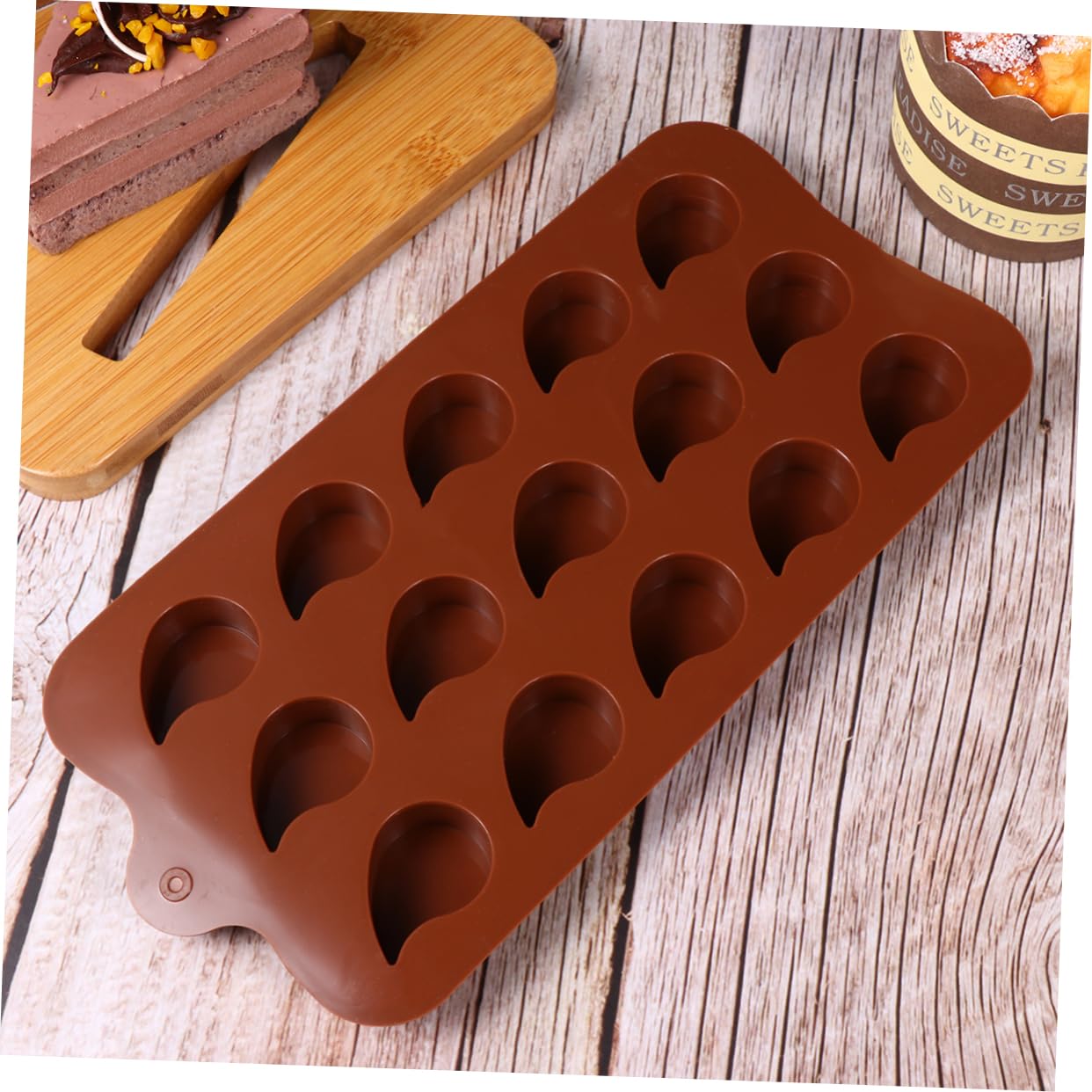 MAGICLULU 6 Moldes De Chocolate Mini Molde Para Tartas Galletas De Mantequilla Moldes De Corazón Para Galletas De Chocolate Formas De Mousse Molde Para Galletas Molde Para Barra A