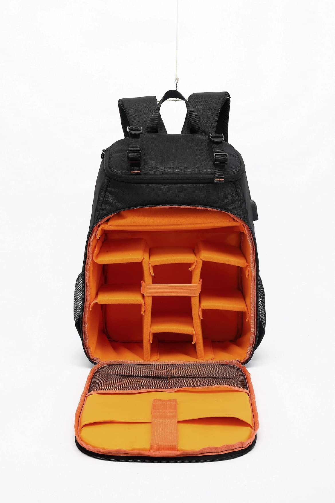 Mochila impermeable de gran capacidad para cámara réflex al aire libre, mochila para fotografía, portátil, para hombres y mujeres, Negro -, M, Moda