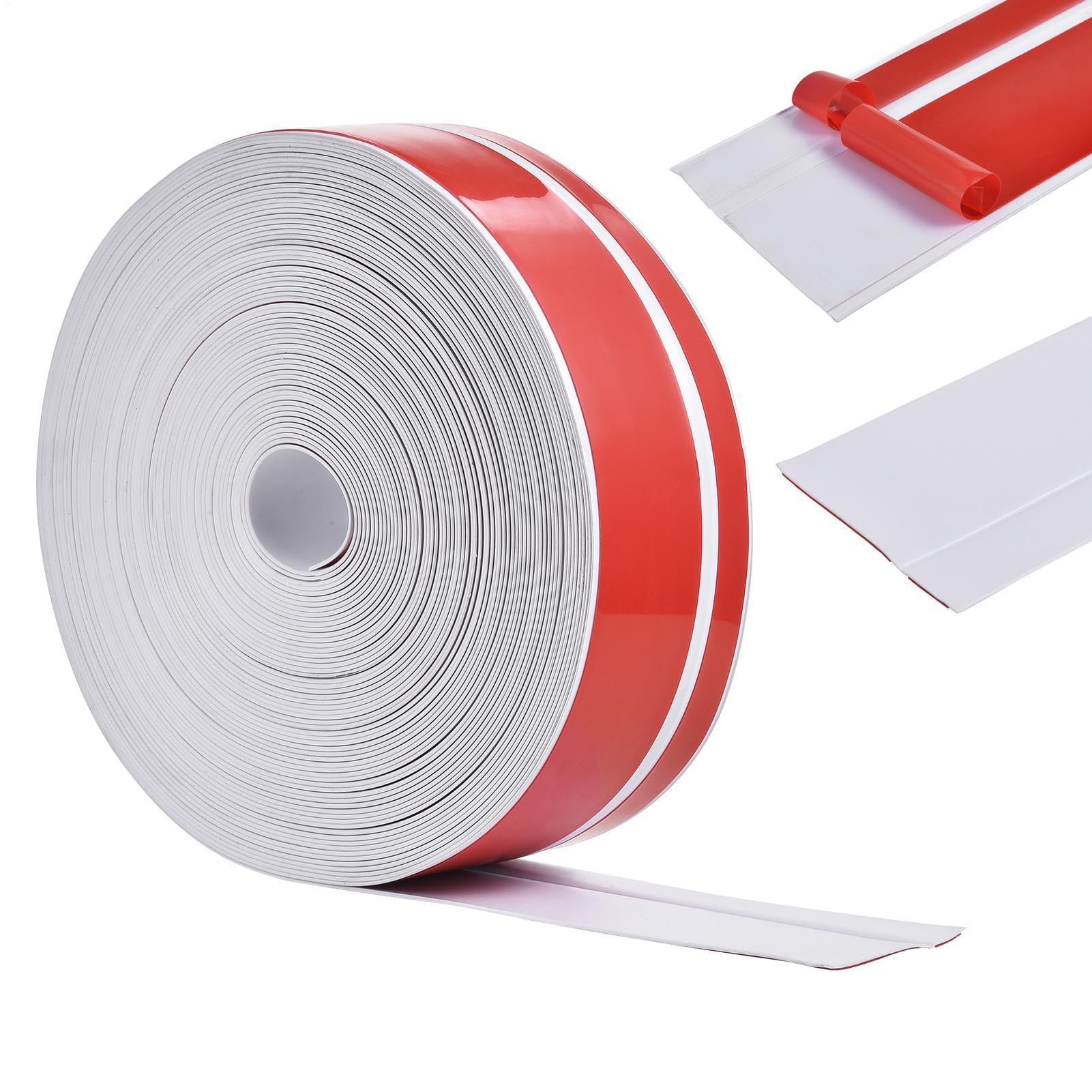 Rodapié Flexible de PVC Autoadhesivo para Moldura de Pared en Pasillo, Cocina y Garaje de Casa