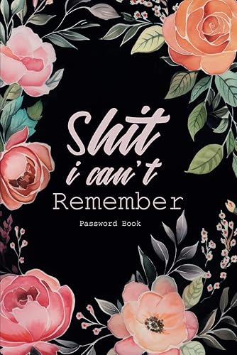 Password Book: Pocket alphabetical password organizer logbook / Password log Book / Personal Internet Address &amp; Password Log Book Keeper/ My Brain is Too Full/password book small "6 x 9”