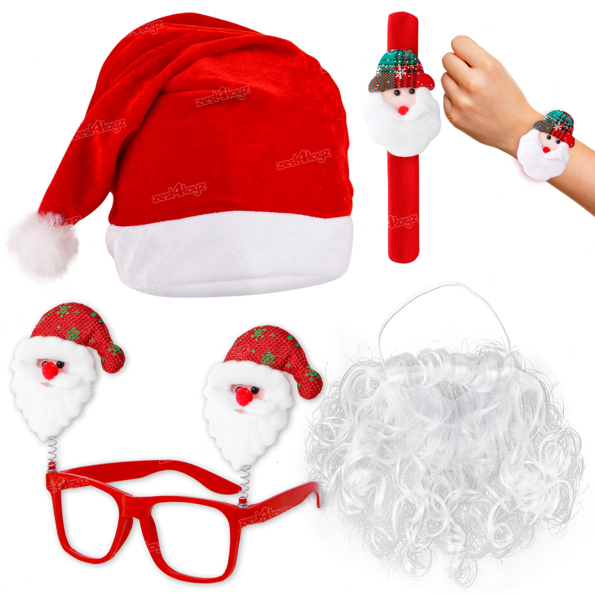 See full amazon price history chart for Zest 4 Toyz Christmas Accessories for Kids (Pack of 4) 1 Velvet Cap,1 Beard,1 Goggle Frame & 1 Slap Wristband Bracelet Christmas Holiday Party Supplies Zest 4 Toyz Christmas Accessories for Kids (Pack of 4) 1 Velvet Cap,1 Beard,1 Goggle Frame & 1 Slap Wristband Bracelet Christmas Holiday Party Supplies (B0BNLJ5FX2) Amazon Price History, Amazon Price Tracker