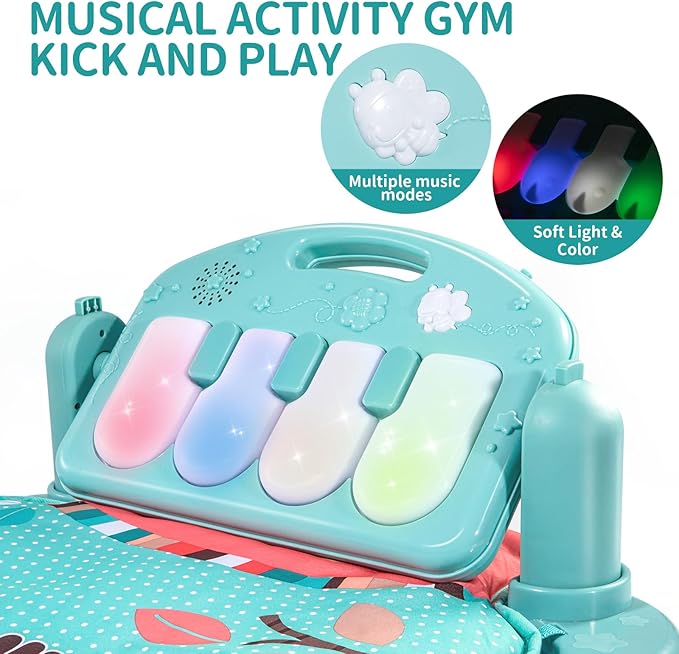 Gimnasio de Actividades para Bebés TEMI con Piano y Luces miniatura 3