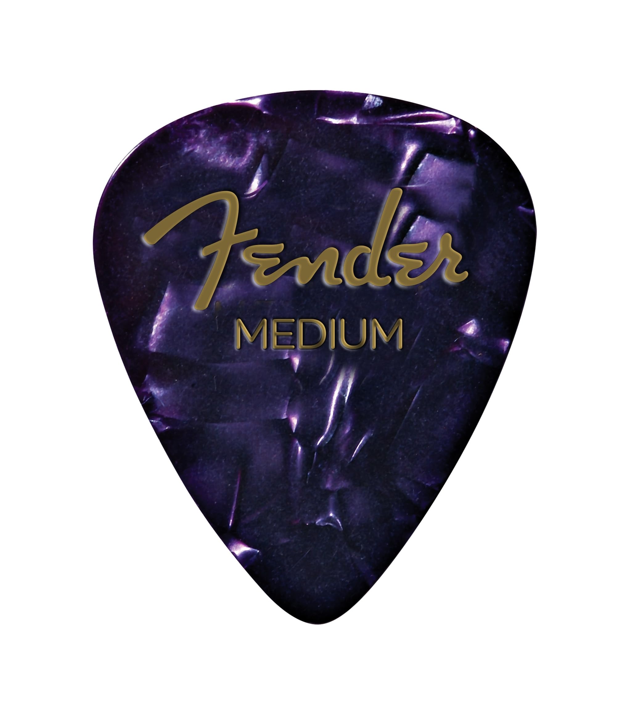 Fender Pearl Celluloid Picks, 351, Purple Moto, Medium, 12-Pack